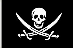 Bandera pirata de Jack Rackham. SXVII - XVIII